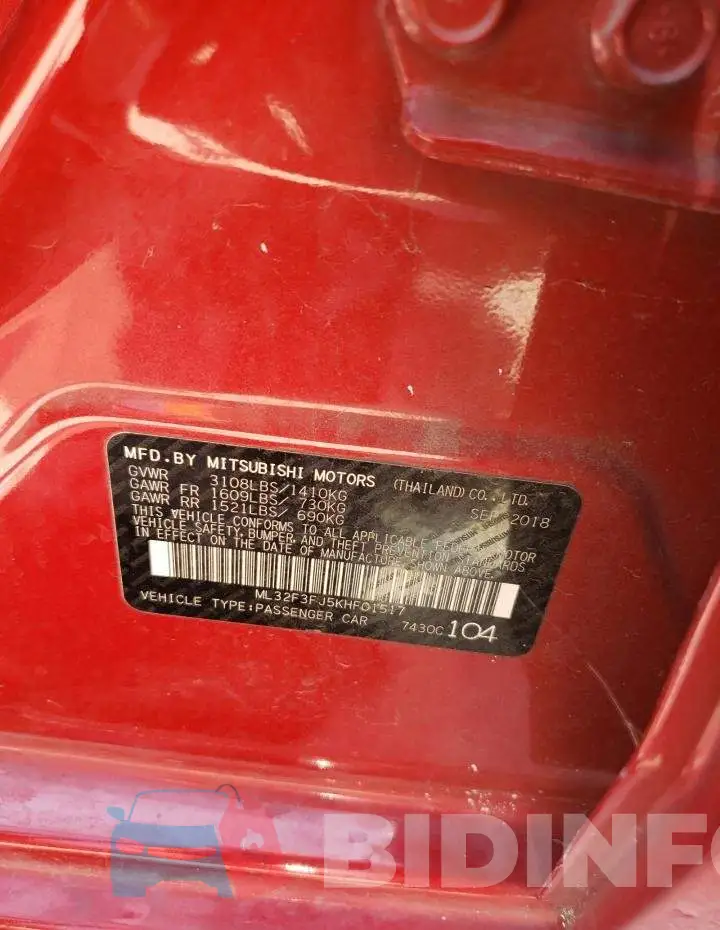 ML32F3FJ5KHF01517 Photo# 12