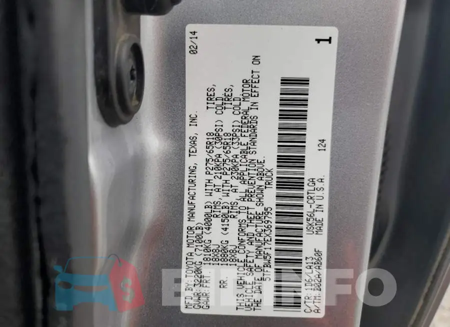 5TFBW5F17EX369795 Photo# 12