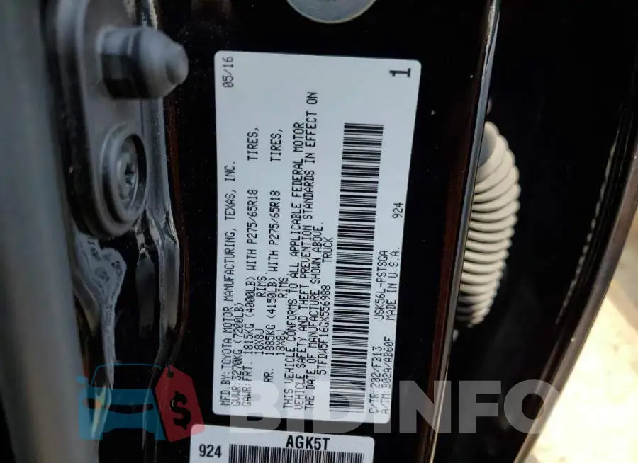 5TFDW5F16GX556988 Photo# 12