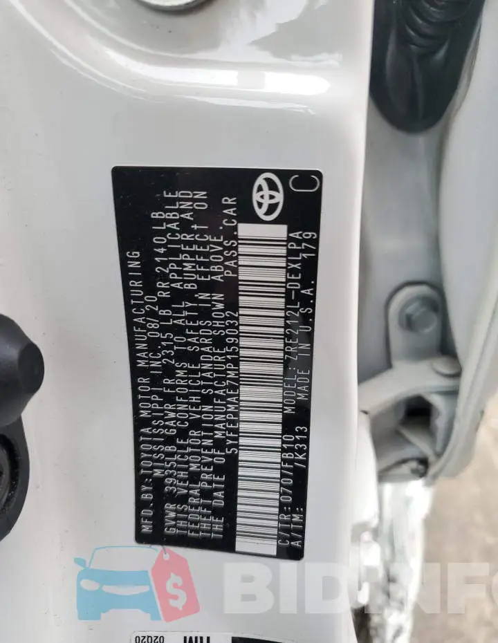 5YFEPMAE7MP159032 Photo# 12