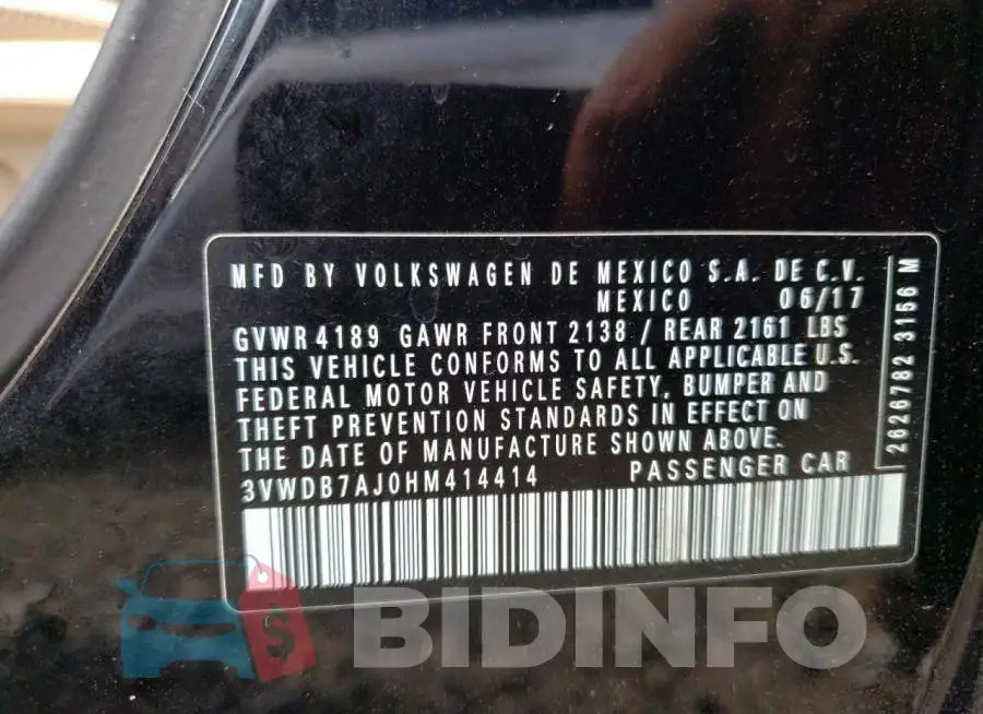3VWDB7AJ0HM414414 Photo# 12