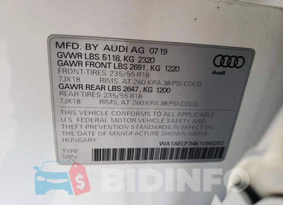 WA1AECF34K1086252 Photo# 13