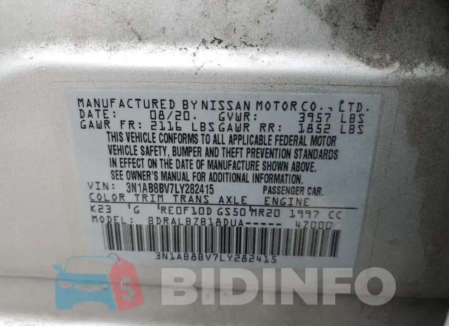 3N1AB8BV7LY282415 Photo# 12
