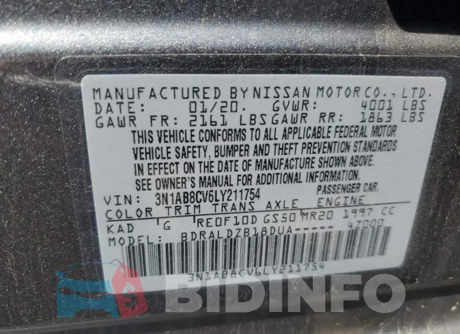 3N1AB8CV6LY211754 Photo# 12