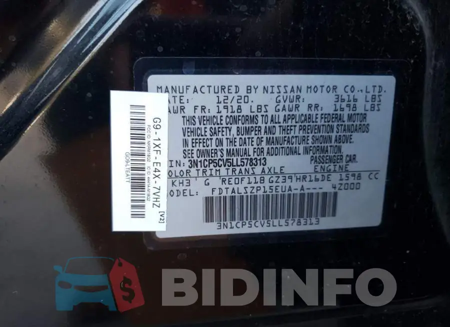 3N1CP5CV5LL578313 Photo# 13