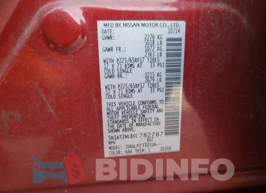 5N1AT2ML8FC782787 Photo# 13