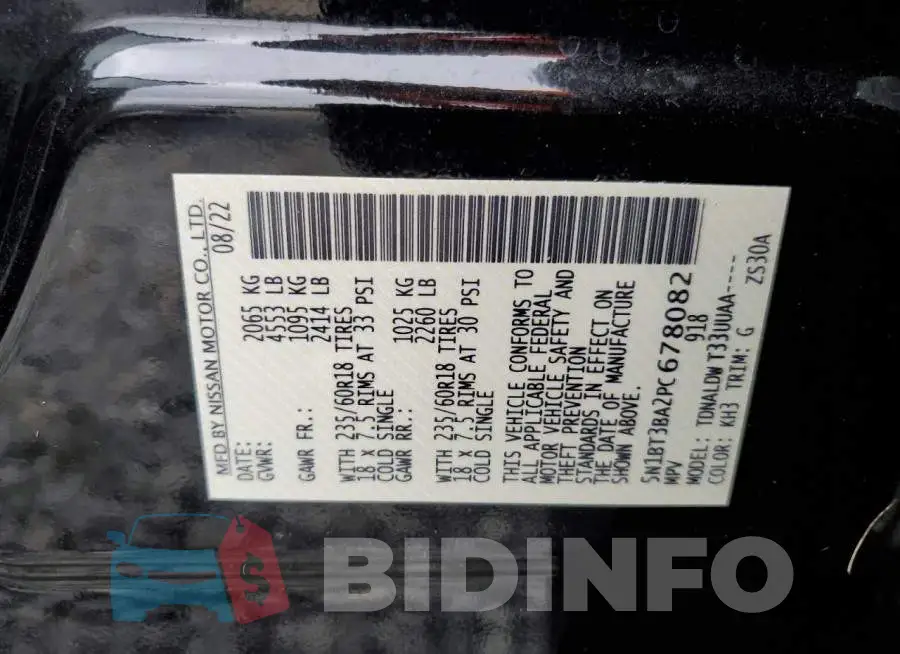5N1BT3BA2PC678082 Photo# 13
