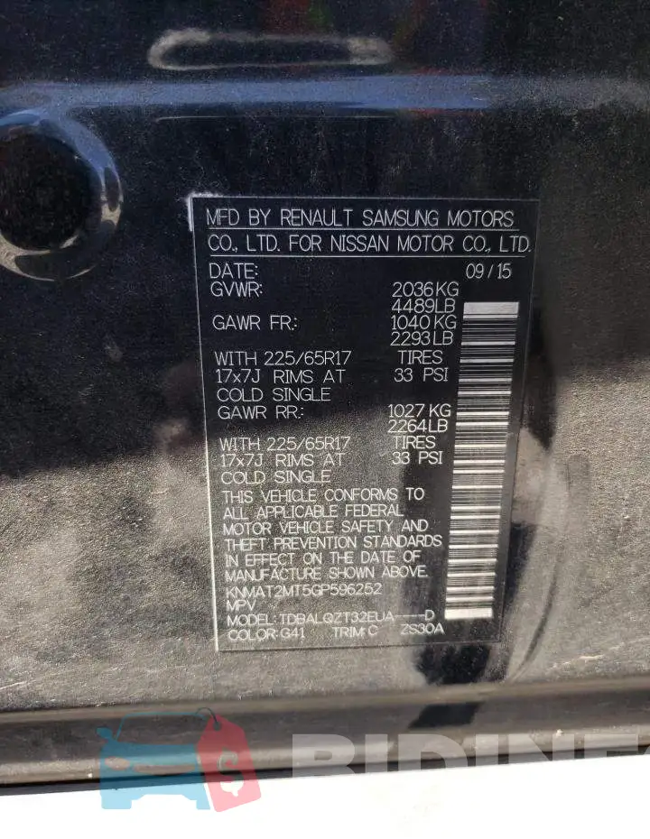 KNMAT2MT5GP596252 Photo# 13