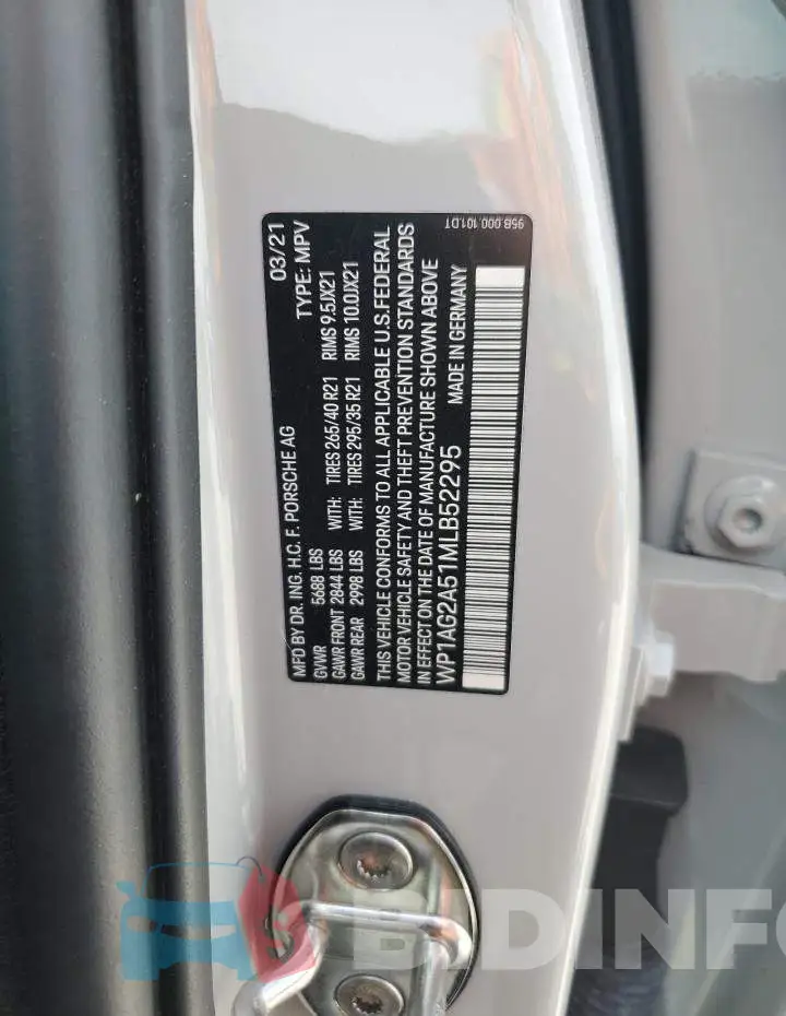 WP1AG2A51MLB52295 Photo# 13