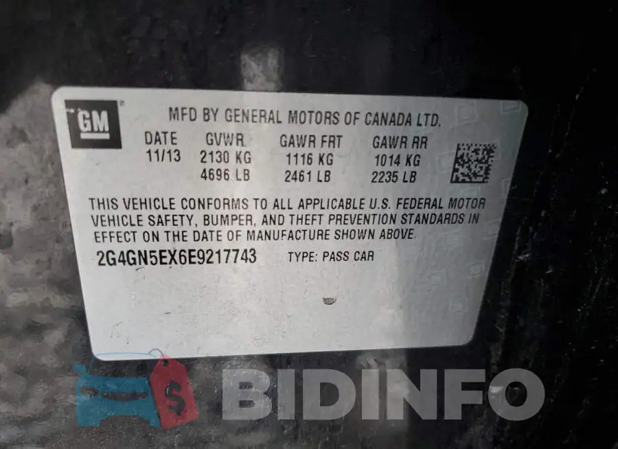 2G4GN5EX6E9217743 Photo# 12