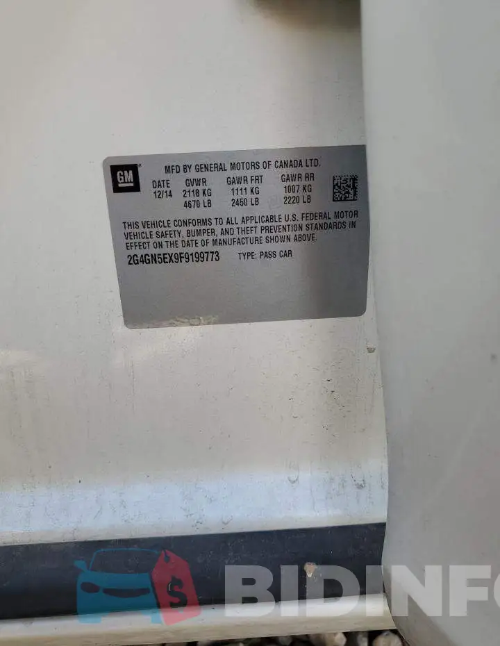 2G4GN5EX9F9199773 Photo# 12