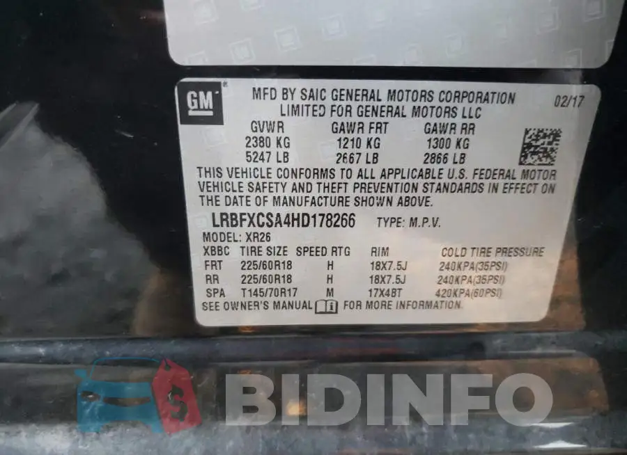 LRBFXCSA4HD178266 Photo# 14