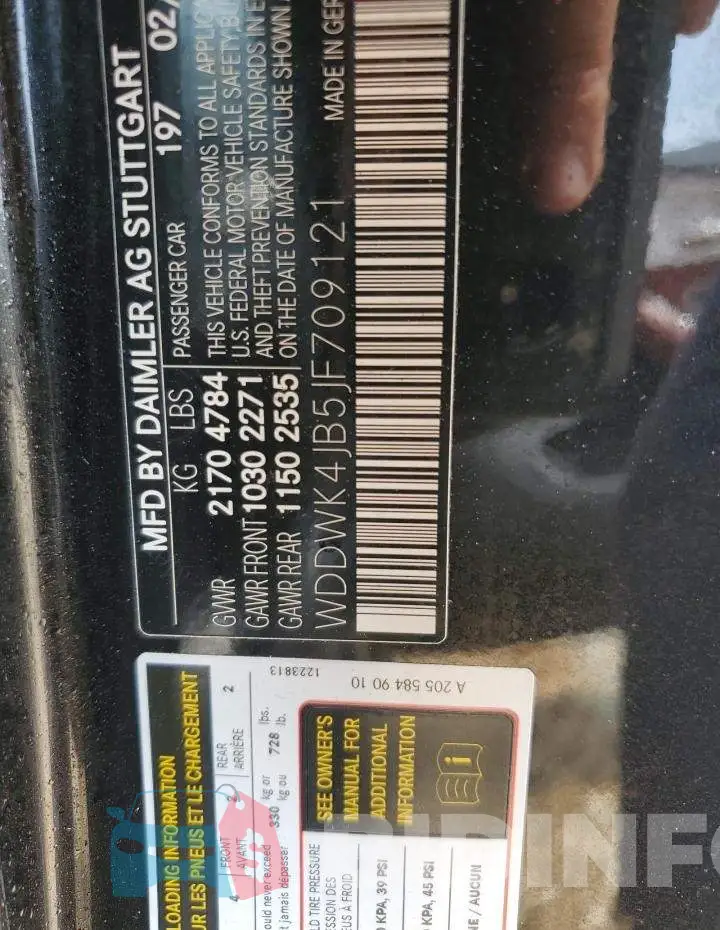 WDDWK4JB5JF709121 Photo# 12