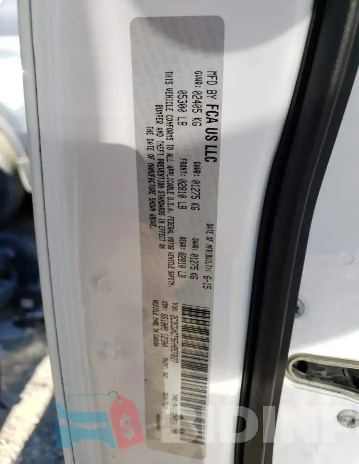 2C3CDXCT5FH857827 Photo# 13