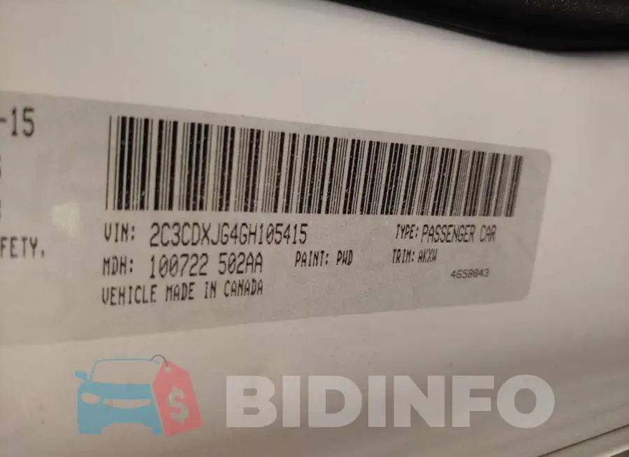 2C3CDXJG4GH105415 Photo# 10