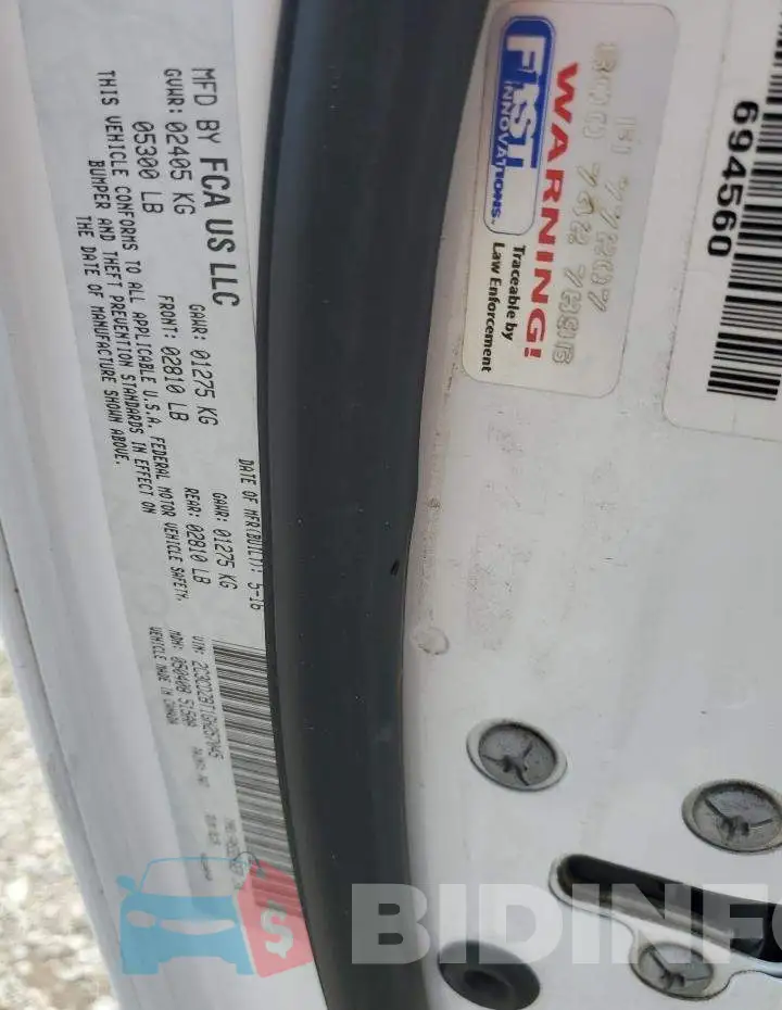 2C3CDZBT1GH257045 Photo# 12