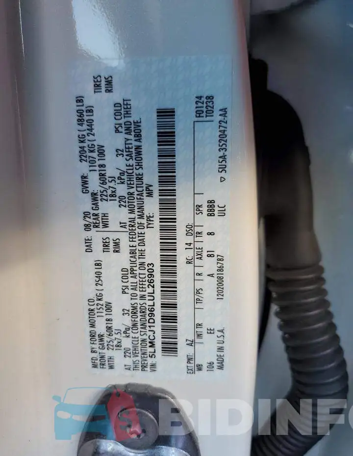 5LMCJ1D96LUL26903 Photo# 13