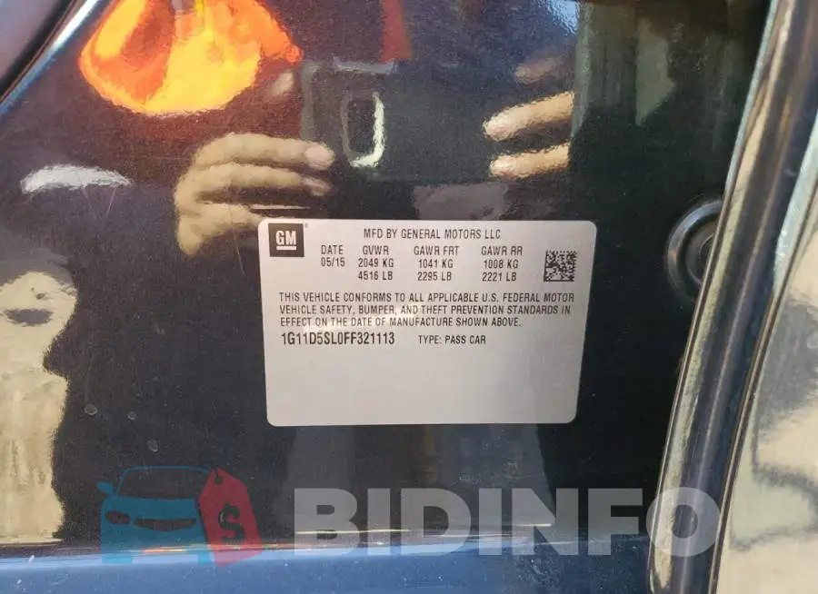 1G11D5SL0FF321113 Photo# 12