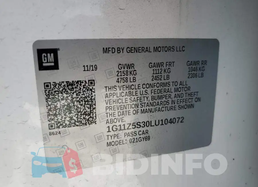 1G11Z5S30LU104072 Photo# 13