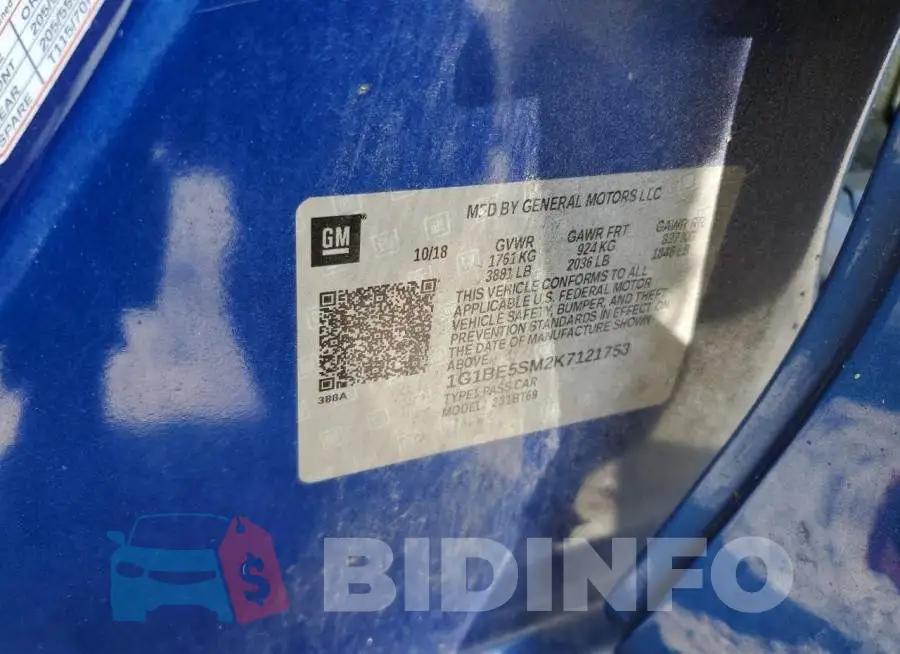 1G1BE5SM2K7121753 Photo# 12