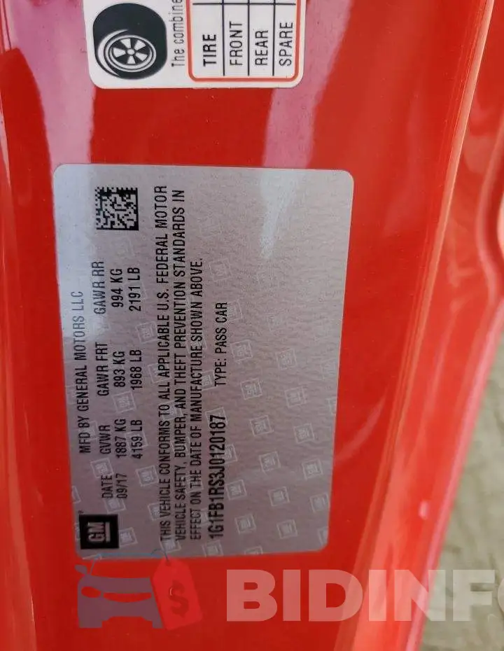 1G1FB1RS3J0120187 Photo# 12