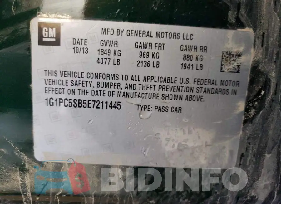 1G1PC5SB5E7211445 Photo# 12