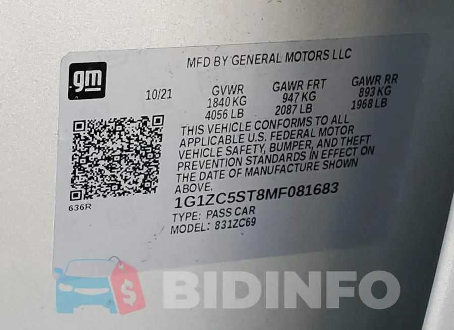 1G1ZC5ST8MF081683 Photo# 12