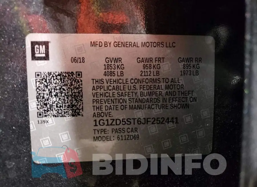 1G1ZD5ST6JF252441 Photo# 12