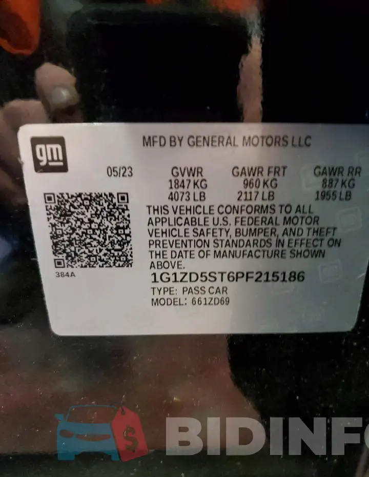 1G1ZD5ST6PF215186 Photo# 12