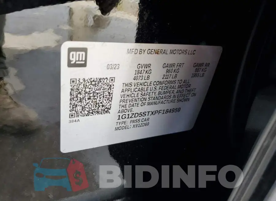 1G1ZD5STXPF184959 Photo# 12