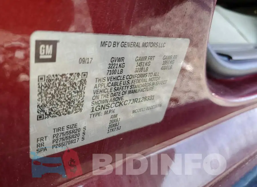 1GNSCCKC7JR128331 Photo# 13