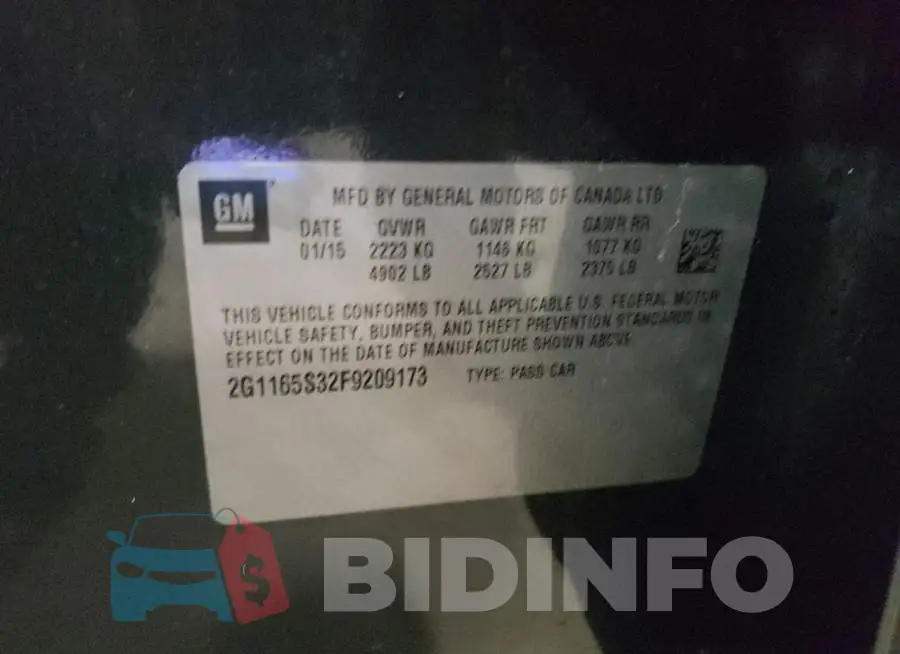 2G1165S32F9209173 Photo# 13