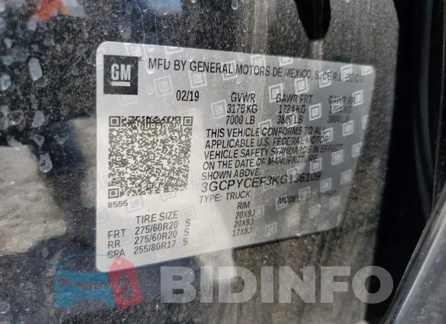 3GCPYCEF3KG136109 Photo# 12