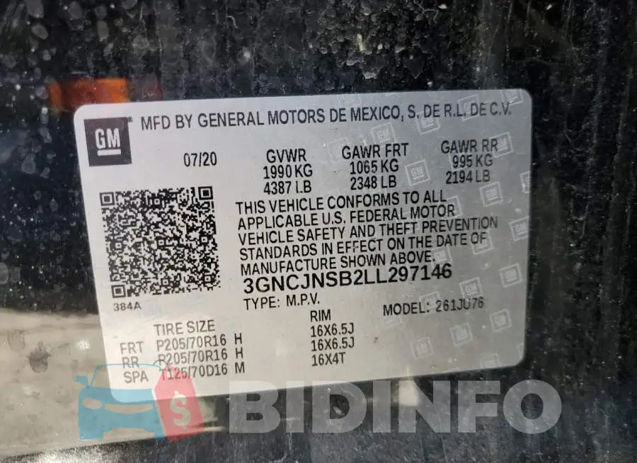 3GNCJNSB2LL297146 Photo# 13
