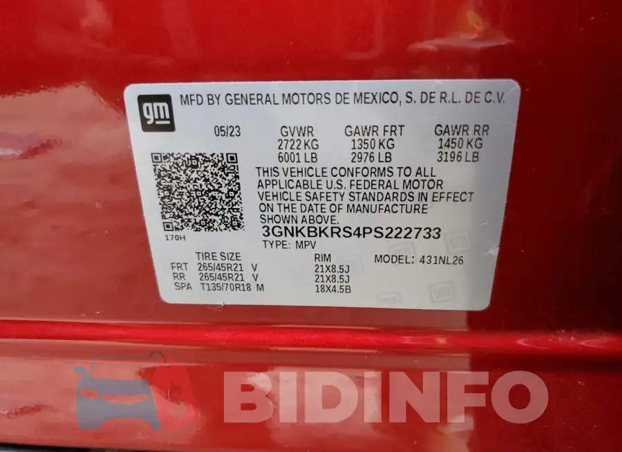 3GNKBKRS4PS222733 Photo# 12