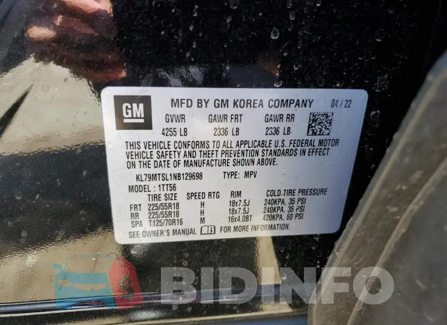 KL79MTSL1NB129698 Photo# 12