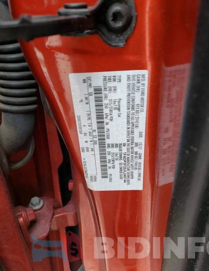 1FADP3F20JL240744 Photo# 12