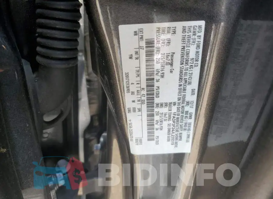 1FADP3F24JL235319 Photo# 12