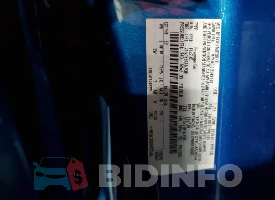 1FADP3F27EL452854 Photo# 12