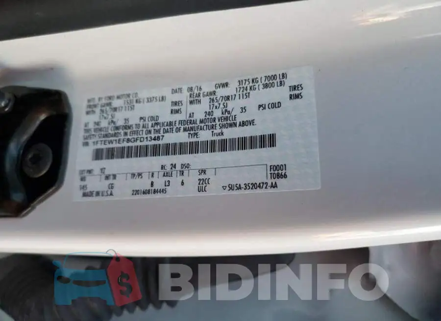 1FTEW1EF8GFD13487 Photo# 13