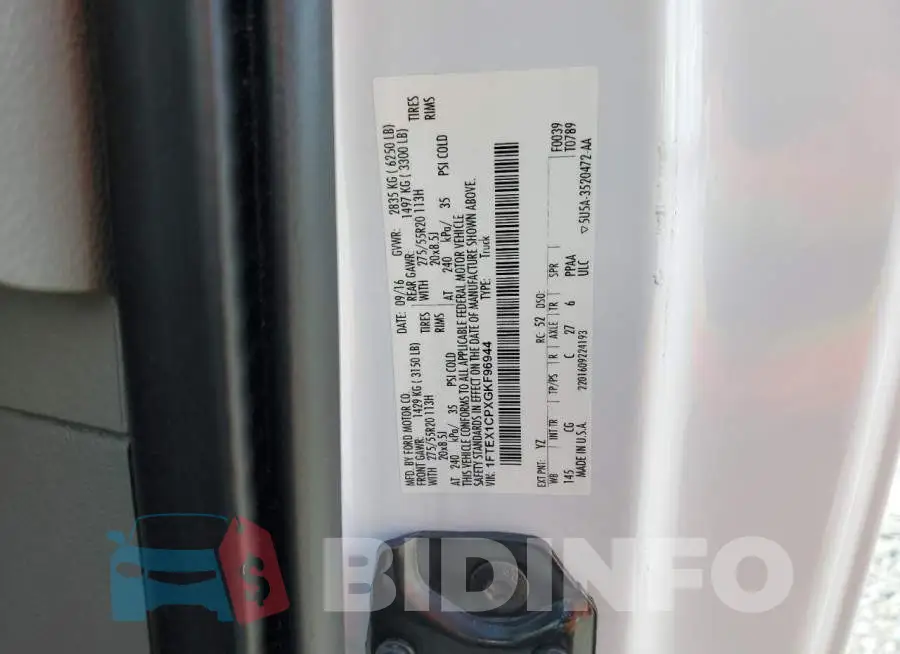 1FTEX1CPXGKF96944 Photo# 12