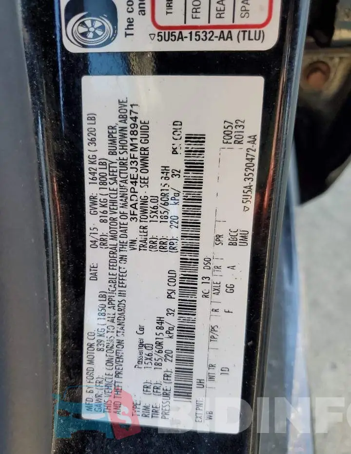 3FADP4EJ3FM189471 Photo# 12