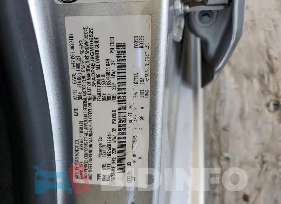 3FADP4EJ9GM106529 Photo# 12