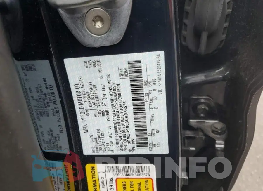 3FMCR9B68NRD63576 Photo# 13