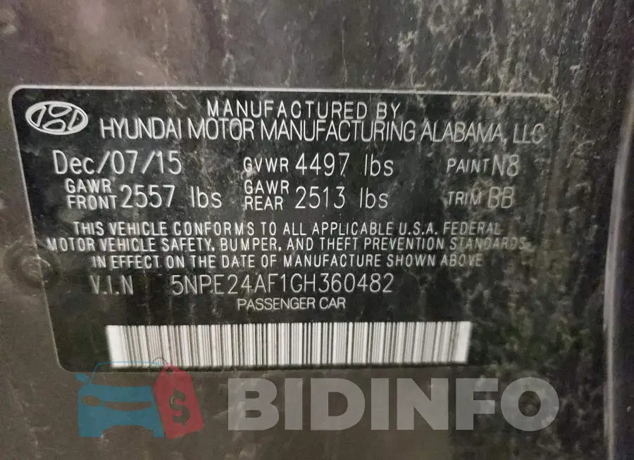 5NPE24AF1GH360482 Photo# 12