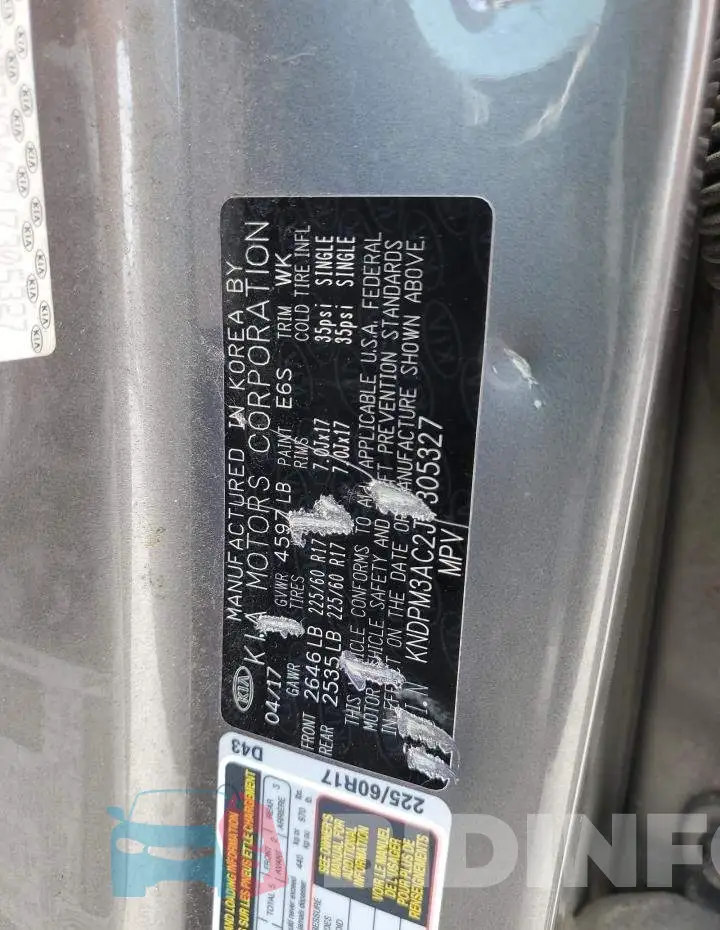 KNDPM3AC2J7305327 Photo# 13