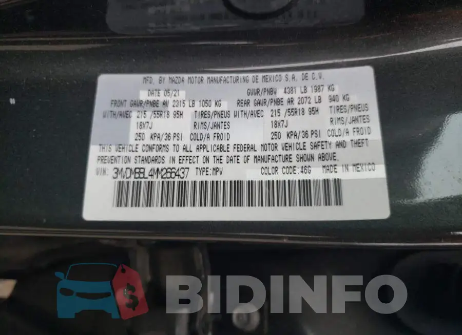 3MVDMBBL4MM266437 Photo# 13