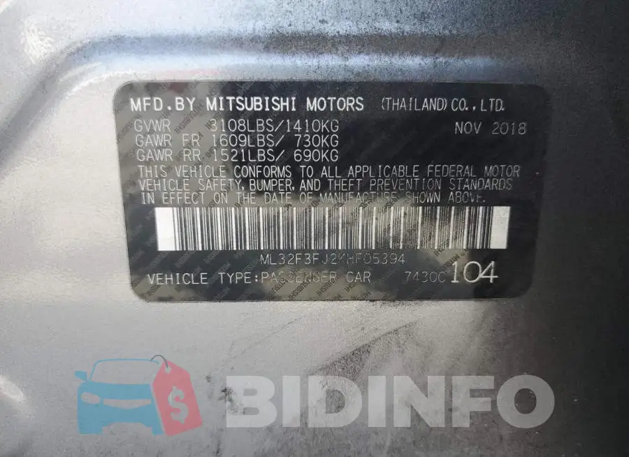 ML32F3FJ2KHF05394 Photo# 12