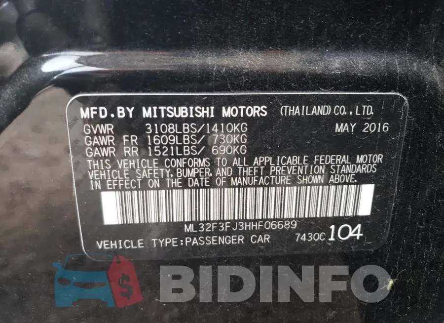 ML32F3FJ3HHF06689 Photo# 12