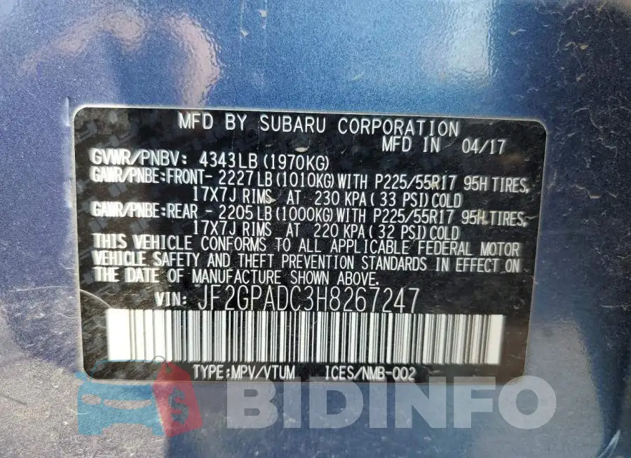 JF2GPADC3H8267247 Photo# 13